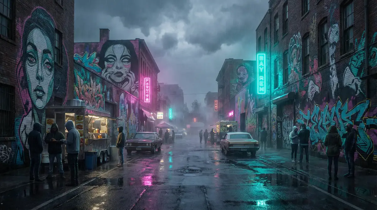 秋霞最新高清无码鲁丝片 - 雨夜壁画街